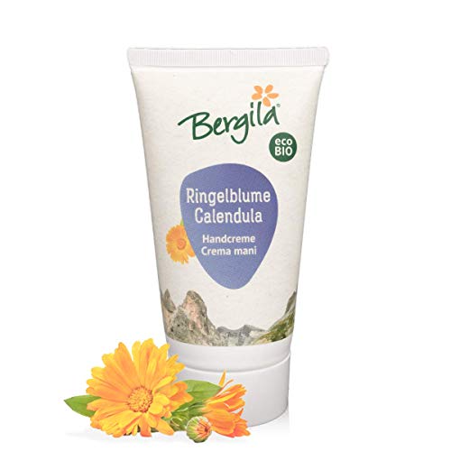 Bergila Handcreme mit Ringelblume 75 ml ECOBIO - aus 100% natürlichen, biologischen Rohstoffen - kontrollierte und zertifizierte Qualität aus Südtirol von Bergila
