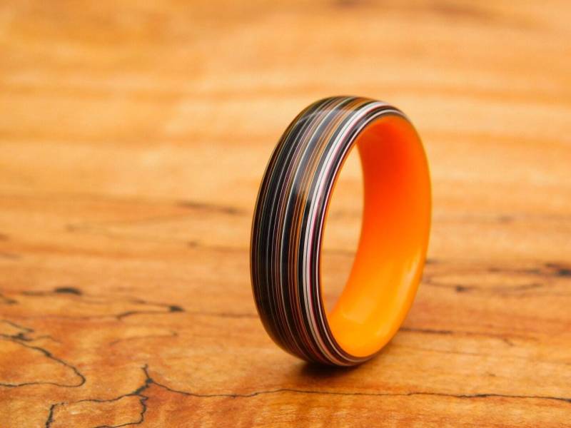 "Fordite X "Orange Glow" Ring." "Fordite X "Orange Glow" Ring." von Bergksmetalworks