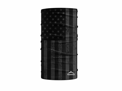 Bergmannswald® Multifunktionstuch nahtlos (USA Flagge Schwarz, 1er Pack) von Bergmannswald