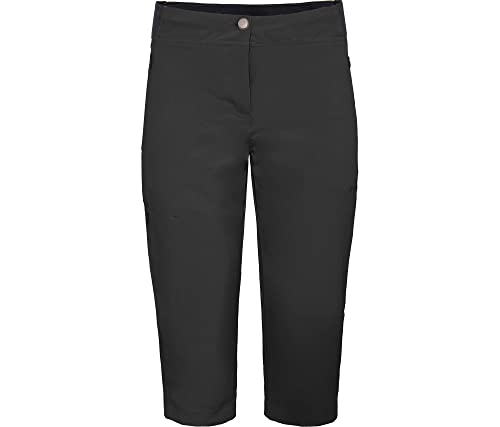 Bergson Aalborg Vario Capri (Slim) | Damen 3/4 Wanderhose, recycwlt, elastisch, sportlich, Black [900], 42 - Damen von Bergson