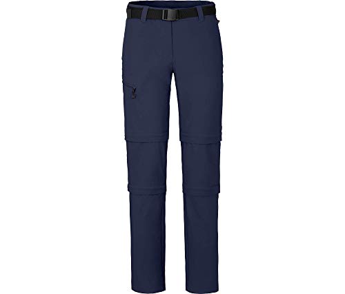 Bergson Damen Doppel Zipp-Off Hose NARRABEEN, Peacoat Blue [368], 20 - Damen von Bergson