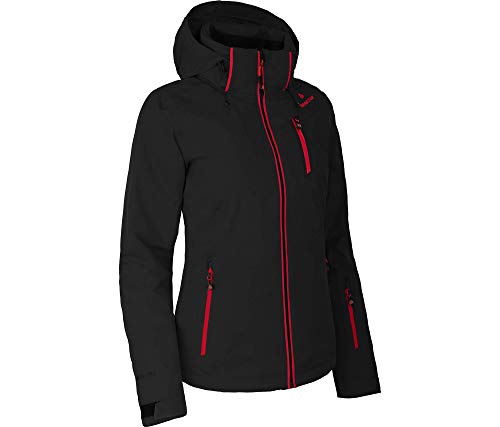 Bergson Damen Skijacke NICE, black/chinese red [9014], 36 - Damen von Bergson