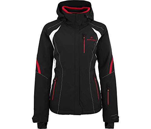 Bergson Damen Skijacke SNOWTASTIC, black/chinese red [9014], 48 - Damen von Bergson