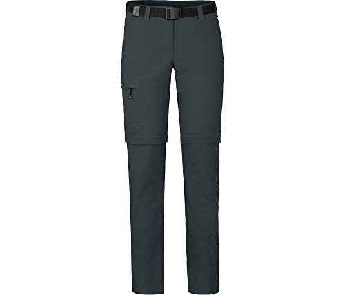 Bergson Damen Zipp-Off Funktionshose Bennett (Slim fit) - Outdoorhose, Radhose, Wanderhose, Ebony [949], 44 - Damen von Bergson