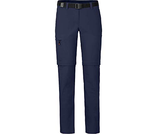 Bergson Damen Zipp-Off Funktionshose Bennett (Slim fit) - Outdoorhose, Radhose, Wanderhose, Peacoat Blue [368], 17 - Damen von Bergson