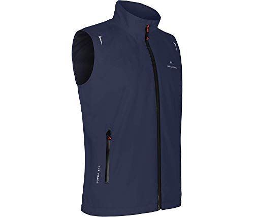 Bergson EGGEN Weste | Herren Regenweste, Netzfutter, 12000 mm Wassersäule, peacoat blue [368], 60 - Herren von Bergson