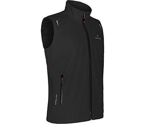 Bergson EGGEN Weste | Herren Regenweste, Netzfutter, 12000 mm Wassersäule, black [900], 54 - Herren von Bergson