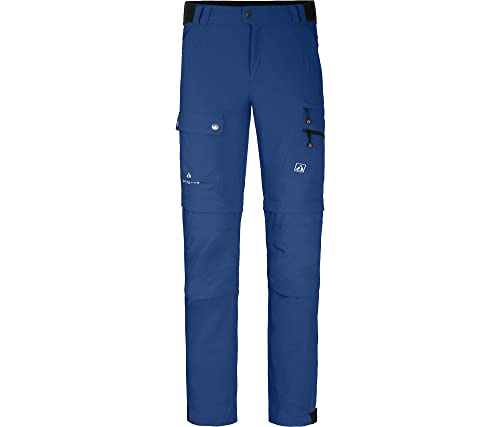 Bergson FROSLEV Bermuda Zipp-Off | Herren Wanderhose, recycelt, elastisch, 8 Taschen, Monaco Blue [399], 54 - Herren von Bergson