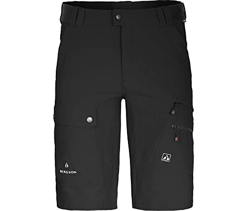 Bergson FROSLEV Comfort Bermuda | Herren Wandershorts, recycelt, elastisch, 8 Taschen, Black [900], 52 - Herren von Bergson