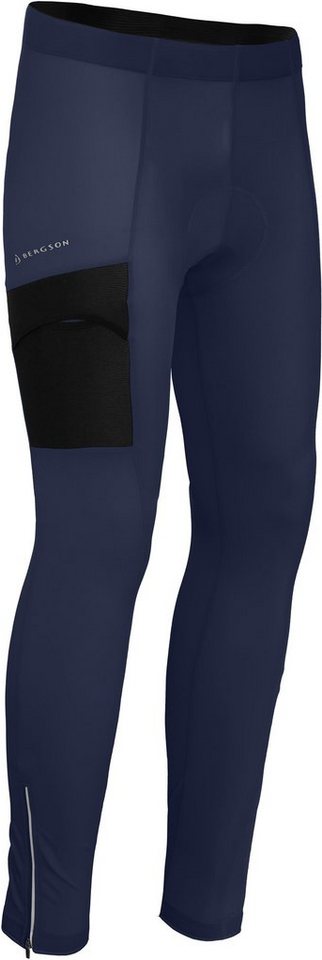 Bergson Fahrradhose KEMI COMFORT (mit Sitzpolster) Herren Fahrradhose, bielastisch, tight, Normalgrößen, peacoat blau von Bergson