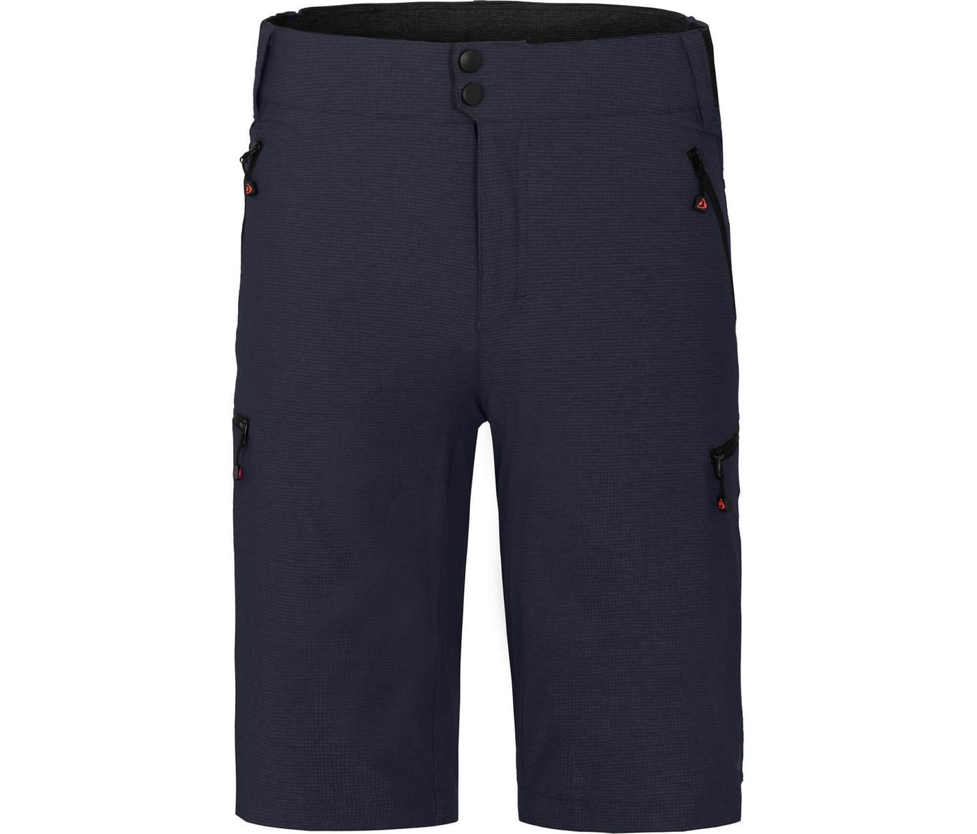 Bergson Fahrradhose PORVOO Bermuda (mit gepolsterter Innenhose) Herren Radshorts, robust, elastisch, Normalgrößen, Nacht blau von Bergson