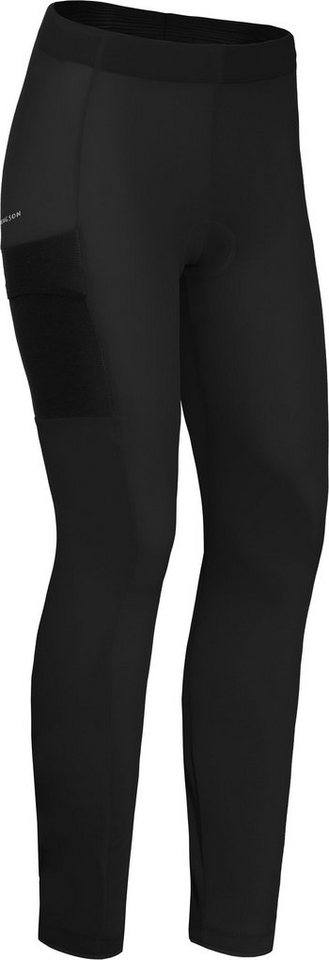 Bergson Fahrradhose SUNDRA COMFORT (mit Sitzpolster) Damen Fahrradhose, bielatisch, tight, Normalgrößen, schwarz von Bergson