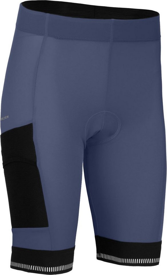 Bergson Fahrradhose SUNDRA COMFORT Bermuda (mit Sitzpolster) Damen Radshorts, bielastisch, tight, Normalgrößen, indigo blau von Bergson