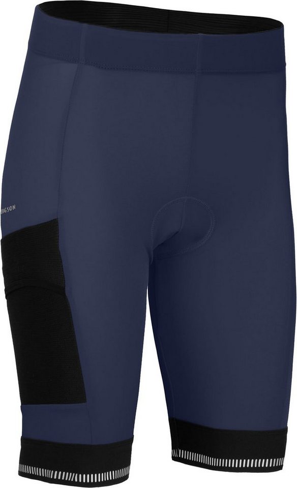 Bergson Fahrradhose SUNDRA COMFORT Bermuda (mit Sitzpolster) Damen Radshorts, bielastisch, tight, Normalgrößen, peacoat blau von Bergson