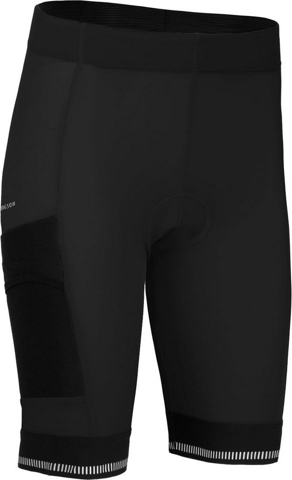 Bergson Fahrradhose SUNDRA COMFORT Bermuda (mit Sitzpolster) Damen Radshorts, bielastisch, tight, Normalgrößen, schwarz von Bergson