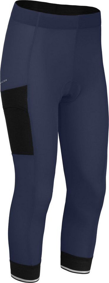 Bergson Fahrradhose SUNDRA COMFORT Capri (mit Sitzpolster) Damen 3/4 Radhose, bielastisch, tight, Normalgrößen, peacoat blau von Bergson