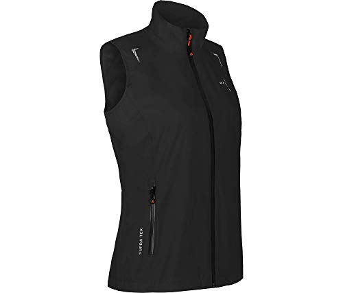 Bergson HELLI Vest | Damen Regenweste, Netzfutter, 12000 mm Wassersäule, black [900], 50 - Damen von Bergson