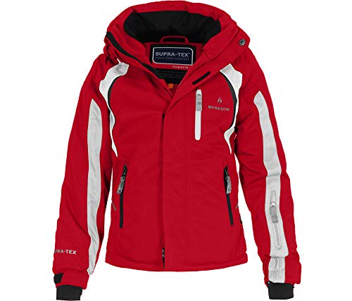 Bergson Kinder Skijacke JENS, chinese red/black/black [1301], 164 - Kinder von Bergson