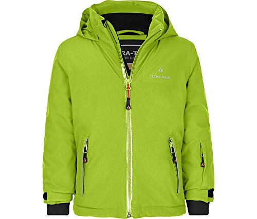 Bergson Kleinkinder Skijacke FRODO, lime green [242], 98 - Kinder von Bergson