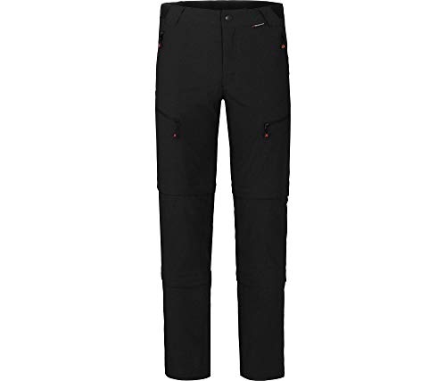 Bergson LEBIKO Doppel Zipp-Off mit T-Zipp | Herren Wanderhose, robust, elastisch, Black [900], 30 - Herren von Bergson