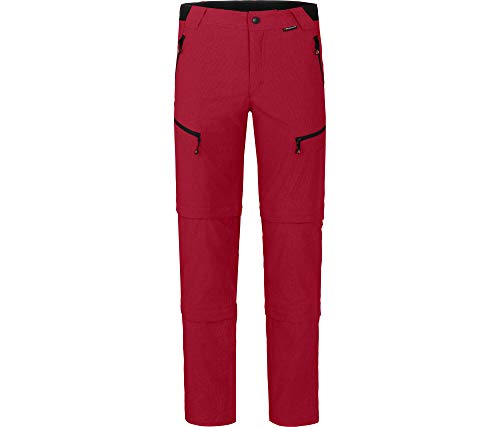 Bergson LEBIKO Doppel Zipp-Off mit T-Zipp | Herren Wanderhose, robust, elastisch, Chili Pepper [129], 26 - Herren von Bergson