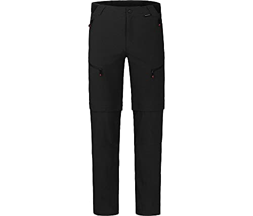 Bergson LEBIKO Zipp-Off | Herren Wanderhose, robust, elastisch, Black [900], 24 - Herren von Bergson