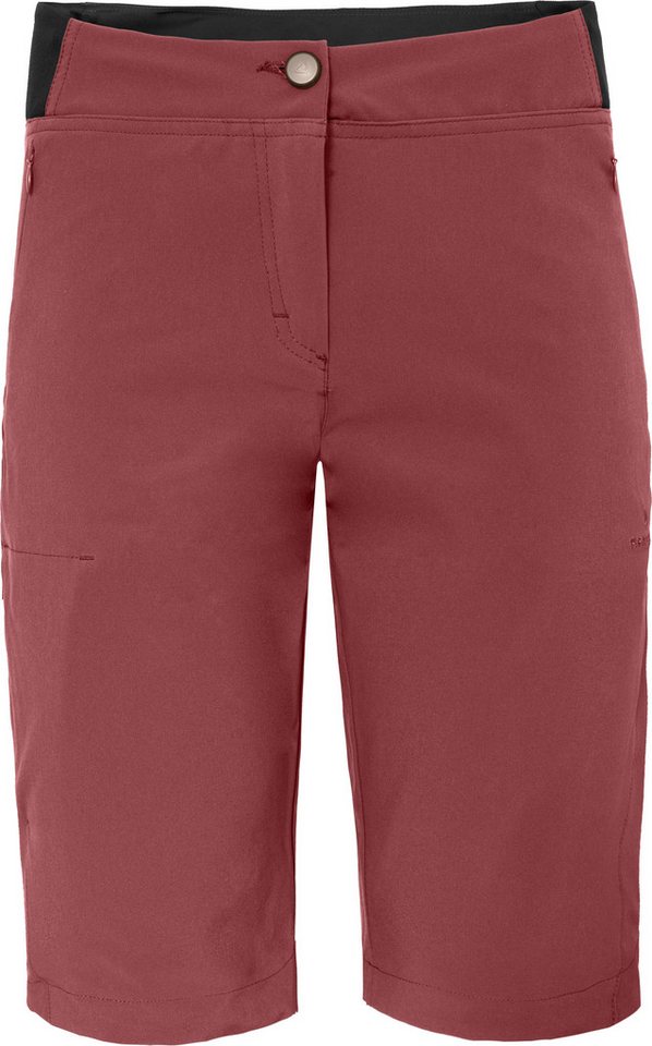 Bergson Outdoorhose AALBORG Vario Bermuda Damen Wandershorts, recycelt, elastisch, sportlich, Normalgrößen, rot von Bergson