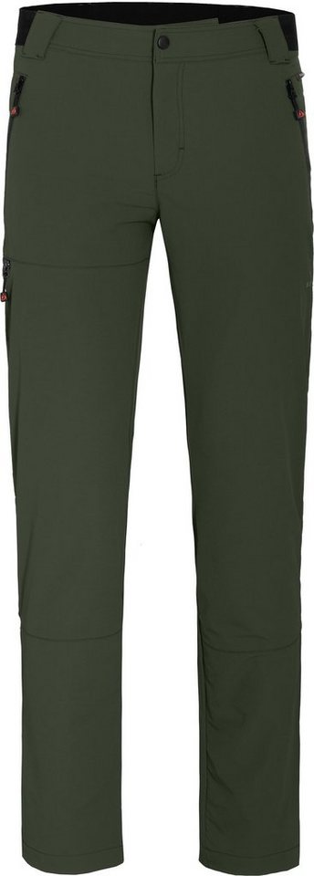 Bergson Outdoorhose ARRESÖ COMFORT (slim) Herren Wanderhose, leicht, strapazierfähig, Kurzgrößen, dunkel grün von Bergson