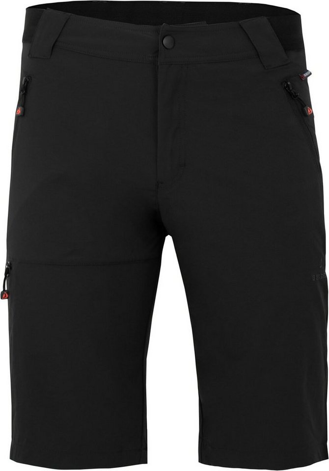 Bergson Outdoorhose ARRESÖ COMFORT Bermuda Herren Wandershorts, leicht, strapazierfähig, Normalgrößen, schwarz von Bergson