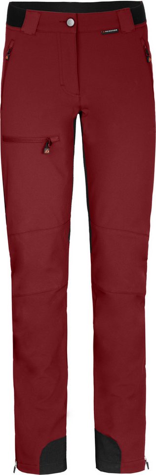 Bergson Outdoorhose BRYNE COMFORT (slim) Damen Winter Softshellhose, mit warmem Innenfleece & elastischem Gesä von Bergson