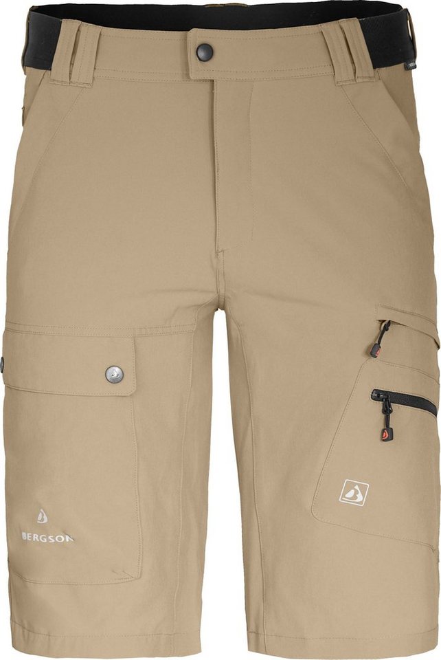 Bergson Outdoorhose FROSLEV Bermuda Herren Wandershorts, recycelt, elastisch, 8 Taschen, Normalgrößen von Bergson