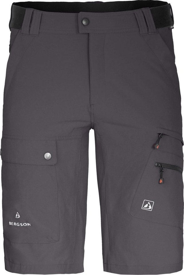 Bergson Outdoorhose FROSLEV Bermuda Herren Wandershorts, recycelt, elastisch, 8 Taschen, Normalgrößen von Bergson