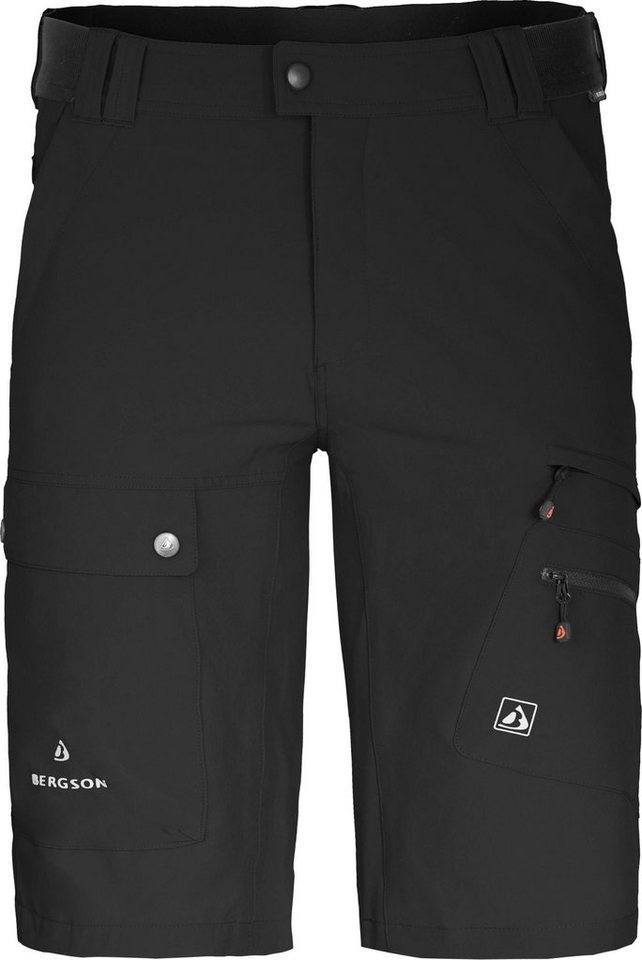 Bergson Outdoorhose FROSLEV Bermuda Herren Wandershorts, recycelt, elastisch, 8 Taschen, Normalgrößen von Bergson