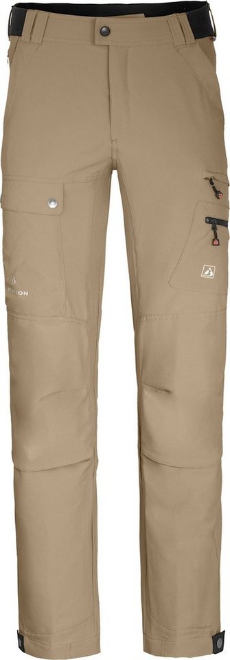 Bergson Outdoorhose FROSLEV COMFORT Herren Wanderhose, recycelt, elastisch, 7 Taschen, Normalgrößen, beige von Bergson