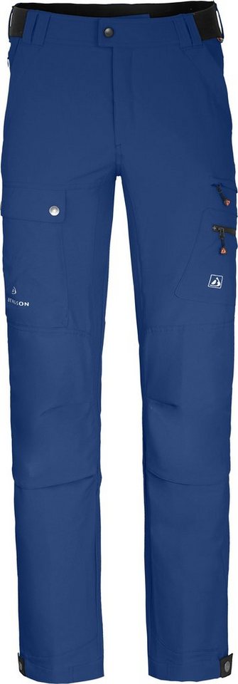 Bergson Outdoorhose FROSLEV COMFORT Herren Wanderhose, recycelt, elastisch, 7 Taschen, Normalgrößen, blau von Bergson