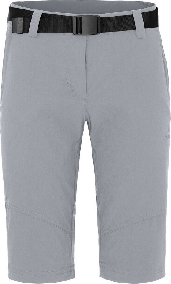 Bergson Outdoorhose HADAR Damen Wandershorts, vielseitig, pflegeleicht, Normalgrößen, hell grau von Bergson