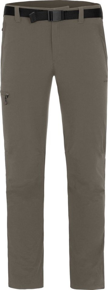 Bergson Outdoorhose HUBBARD (slim) Herren Wanderhose, Langgrößen, braun/grün von Bergson