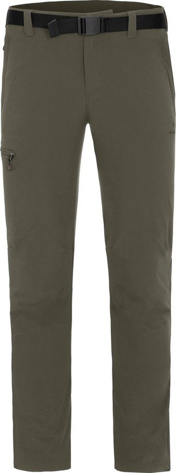 Bergson Outdoorhose HUBBARD (slim) Herren Wanderhose, Normalgrößen, grau/grün von Bergson