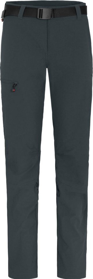 Bergson Outdoorhose HYDRYS Damen Wanderhose, vielseitig, pflegeleicht, Kurzgrößen, dunkel grau von Bergson