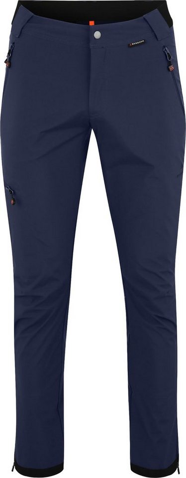 Bergson Outdoorhose KALLE COMFORT (slim) Herren Softshellhose, winddicht, strapazierfähig, Kurzgrößen, peacoat von Bergson