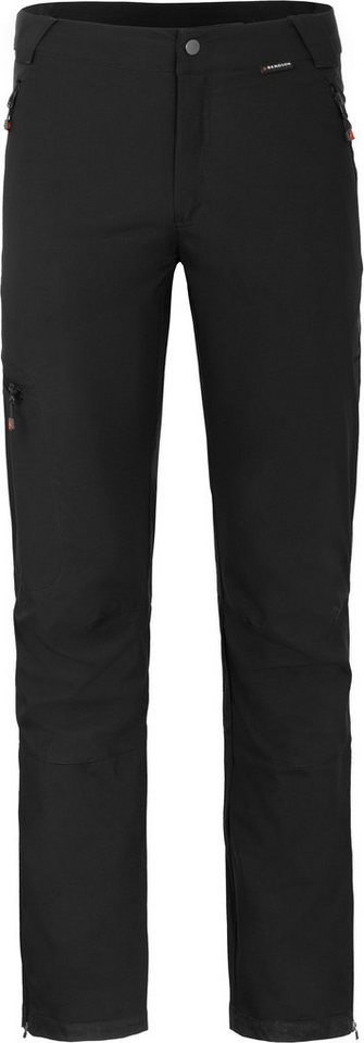 Bergson Outdoorhose KALLE COMFORT Herren Softshellhose, winddicht, strapazierfähig, Kurzgrößen, schwarz von Bergson