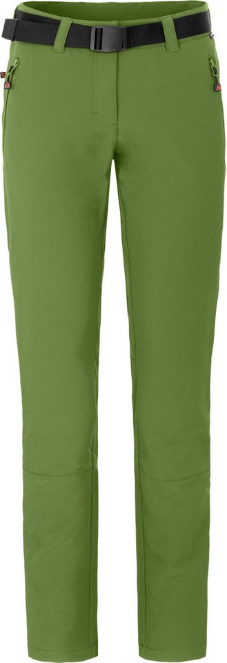 Bergson Outdoorhose KEITA Damen Winter-Wanderhose, warm, recycelt, Kurzgrößen, grün von Bergson