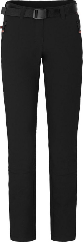 Bergson Outdoorhose KEITA Damen Winter-Wanderhose, warm, recycelt, Kurzgrößen, schwarz von Bergson