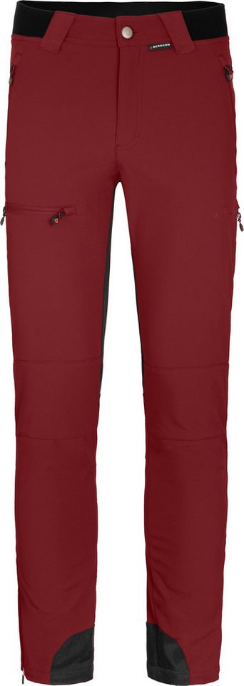 Bergson Outdoorhose LARVIK COMFORT (slim) Herren Winter Softshellhose, mit warmem Innenfleece & elastischem Ges von Bergson