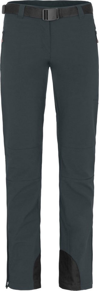 Bergson Outdoorhose MAILA Damen Winter Softshellhose, winddicht, warm, Kurzgrößen, dunkel grau von Bergson