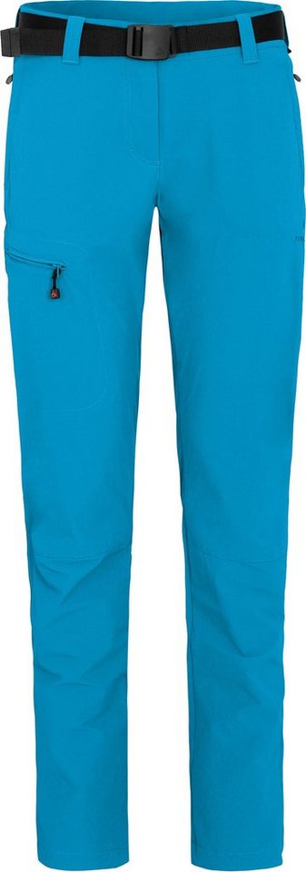 Bergson Outdoorhose MENA (slim) Damen Wanderhose, vielseitig, pflegeleicht, Kurzgrößen, Ozean blau von Bergson