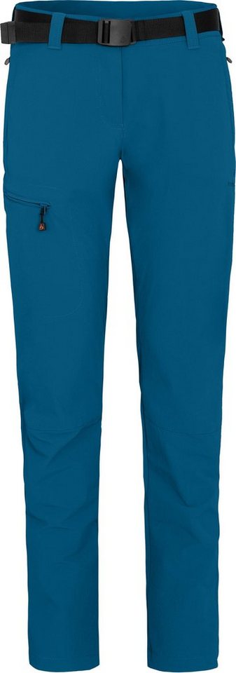 Bergson Outdoorhose MENA (slim) Damen Wanderhose, vielseitig, pflegeleicht, Kurzgrößen, Saphir blau von Bergson