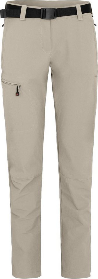 Bergson Outdoorhose MENA (slim) Damen Wanderhose, vielseitig, pflegeleicht, Kurzgrößen, beige von Bergson