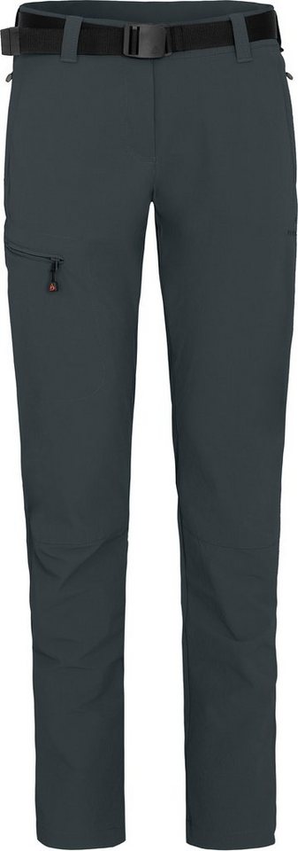 Bergson Outdoorhose MENA (slim) Damen Wanderhose, vielseitig, pflegeleicht, Kurzgrößen, dunkel grau von Bergson