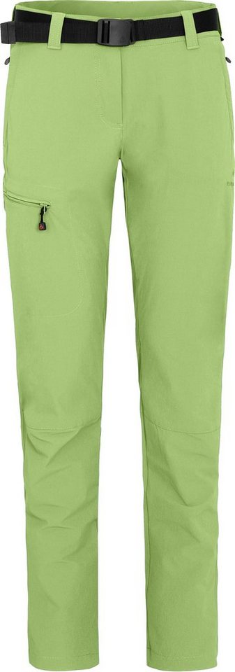 Bergson Outdoorhose MENA (slim) Damen Wanderhose, vielseitig, pflegeleicht, Kurzgrößen, hell grün von Bergson